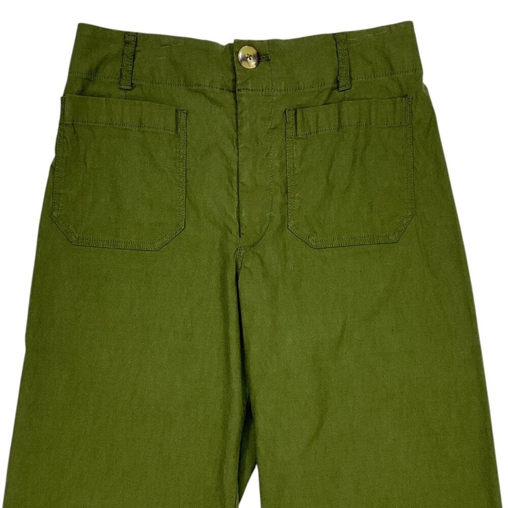 Maeve Colette Olive Green Wide-Leg Pants - Picture 8 of 13